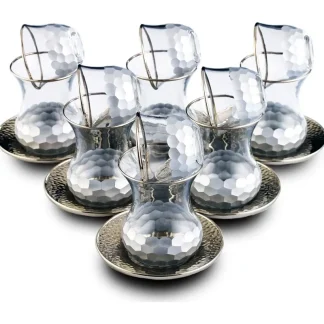 Clear Handleless Tea Set